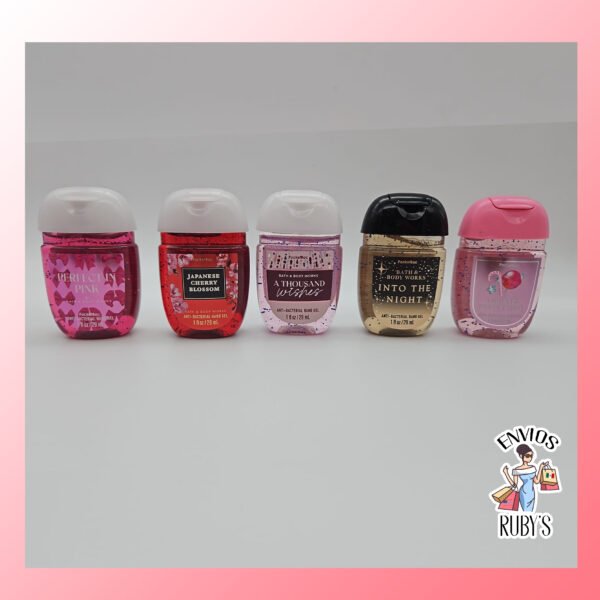 Set de Gel antibacterial de mano 5 pz.