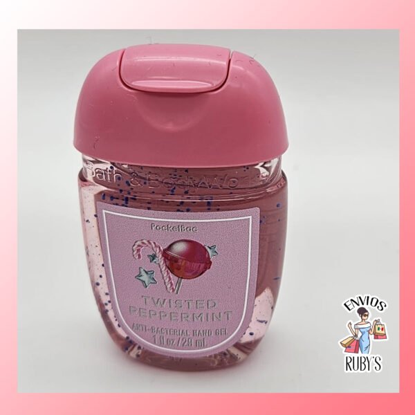 Gel antibacterial de mano 29ml. Twisted Peppermint
