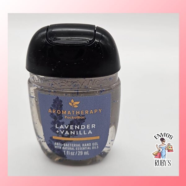 Gel antibacterial de mano 29ml.  Lavender Vanilla