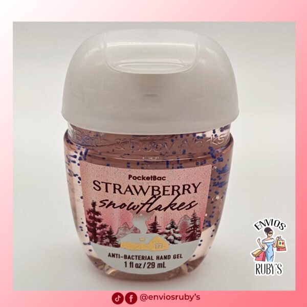 Gel antibacterial de mano 29ml. Strawberry Snowflakes